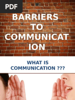 Barriers to Communication