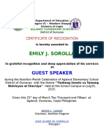Emily J. Sorolla: Guest Speaker