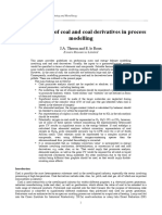 Representation of Coal and Coal Derivatives in Process Modelling