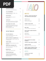 Lalo Dinner Menu