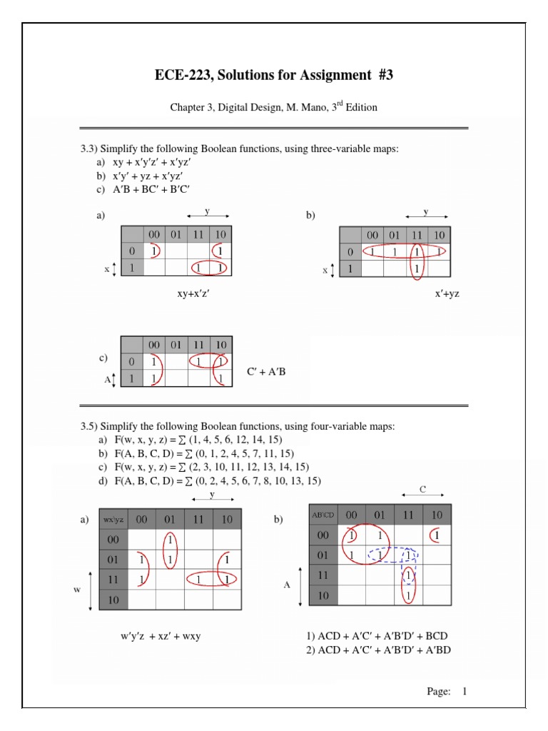 Boolean Function Simplification Guide | PDF | Teaching Methods ...