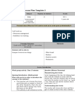 Lesson Plan Template 3: Learning Outcomes