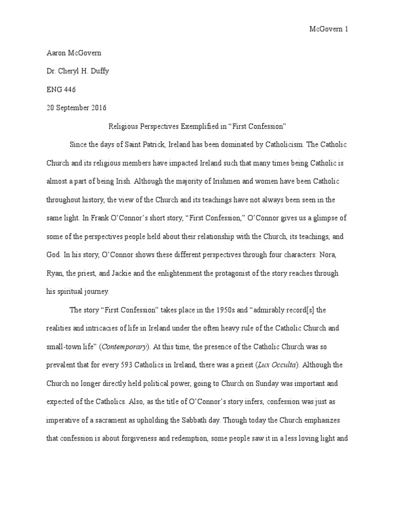 First confession printable picture