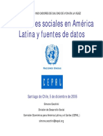 Indicadores Sociales CEPAL