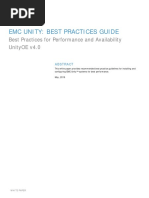 EMC Unity Best Practices Guide, May 2016