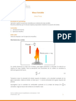 Guía Masa Variable