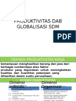 Produktivitas Dab Globalisasi SDM