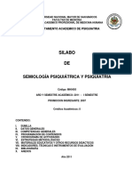 Semiología Psiquiátrica y Psiquiatría UNSM 2011