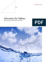 Informatica for Tableau Best Practices to Derive Maximum Value Brochure 3012