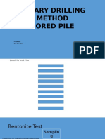 Rotary Drilling Method Bored Pile: Presenter Soe Thu Moe