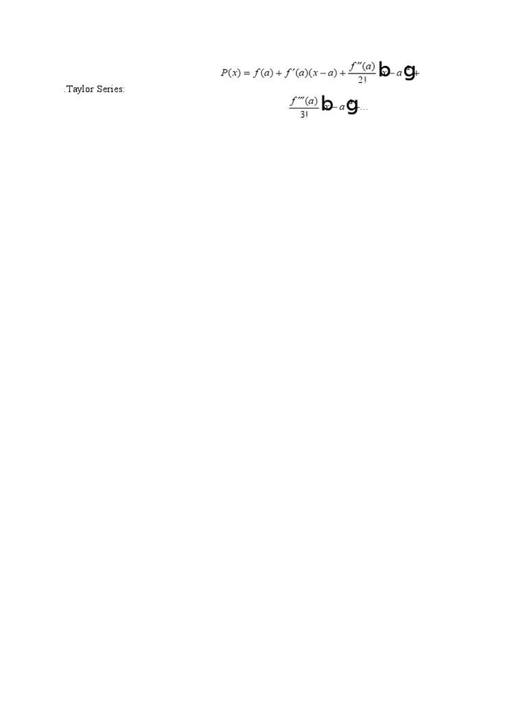 Taylor Series Expansion Explained | PDF | Teaching Methods & Materials