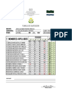 Registro Calificaciones Ed. Fisica, Recreacion y Deportes 7°