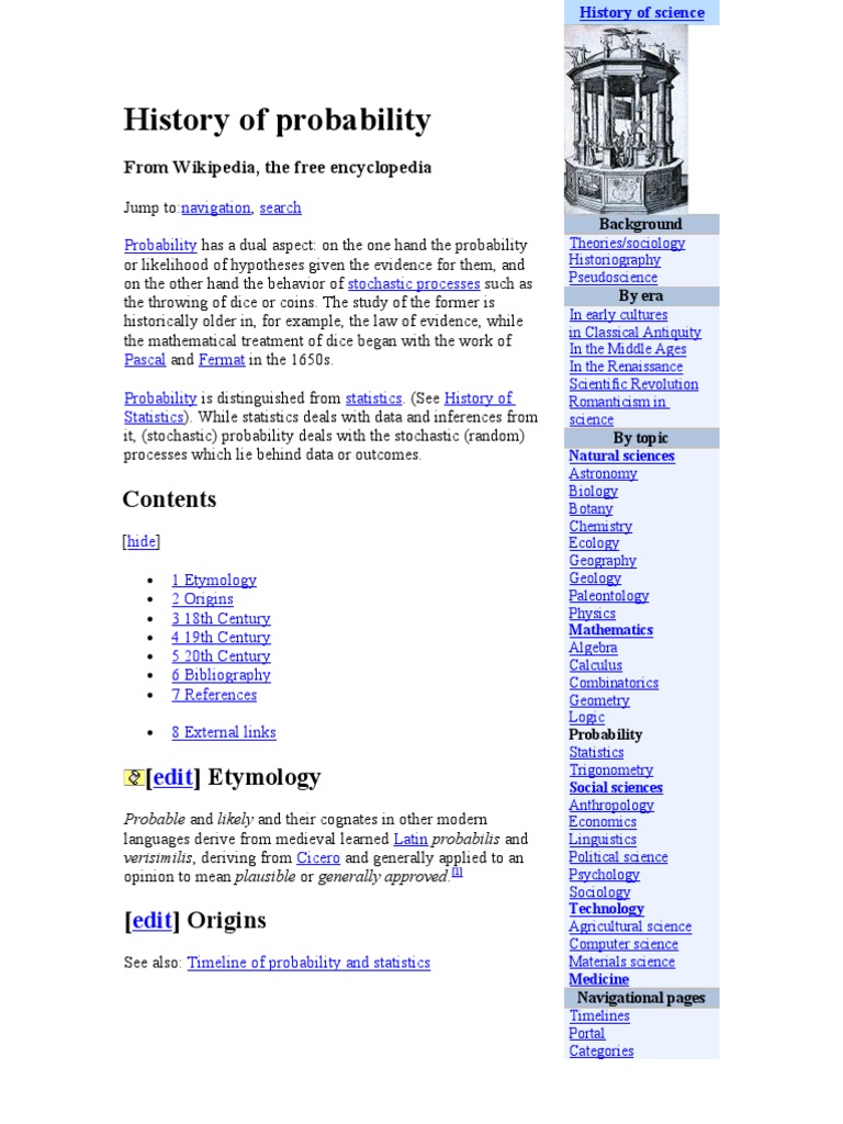 History of Probability | Probability | Probability Theory