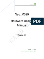 Neoway M590 Hardware Design Manual V1.1 PDF