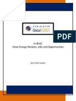 Clean Energy Markets - Jobs and Opportunities