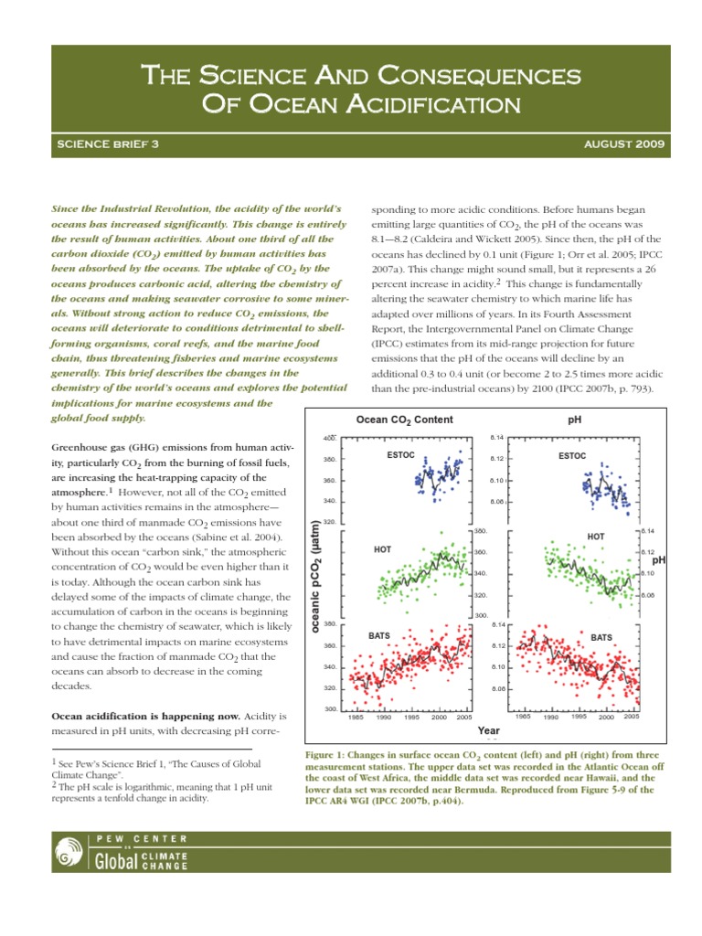 Global Warming and Ocean Acidification | PDF | Ocean Acidification ...