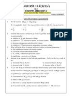 Narayana Iit Academy: Chemistry-Assignment-6