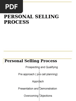 Chapter 2 Personal Selling Process Sales Communication