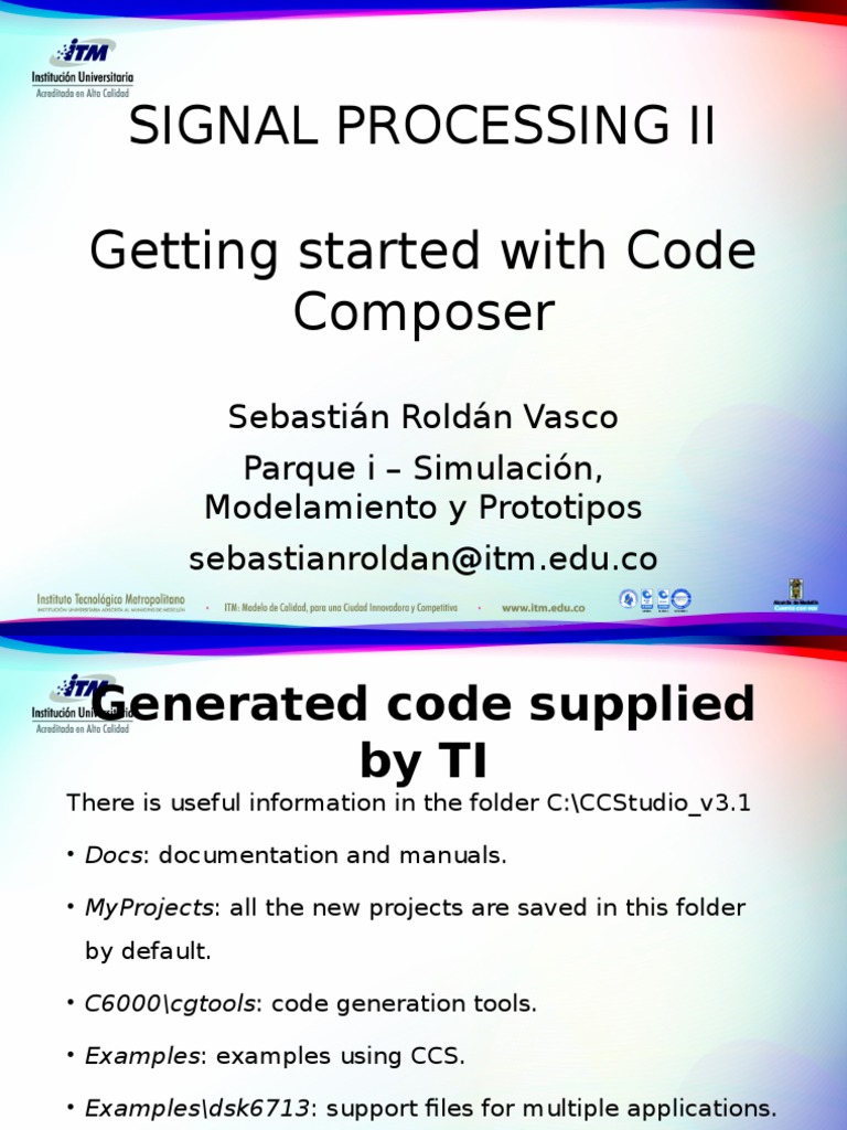 Code Composer Studio for DSP Projects | PDF | C (Programming Language ...