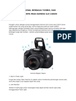 Tombol dan fungsi kamera SLR Canon