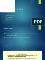 Thermal Sensor: Presented By: R. Naresh MG 52