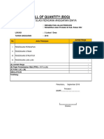 Bill of Quantity (Boq) : Rekapitulasi Rencana Anggaran Biaya