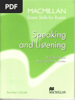 Speaking and Listening - Teachers Book