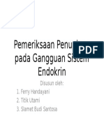 Pemeriksaan Penunjang Pada Gangguan Sistem Endokrin