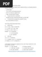 The Function of The Simple Present Tense