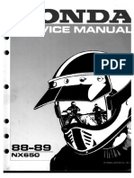 NX650 A Section 1 Service Manual