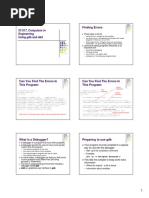 Finding Errors: 57:017, Computers in Engineering Using GDB and DDD