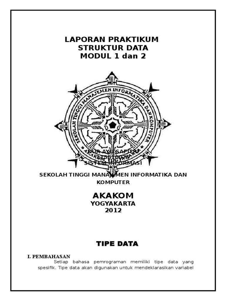 Praktikum Struktur Data dan Algoritma | PDF | Metode & Bahan Ajar ...