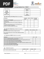 Trainee Feedback Form