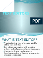 Text Editors (1)