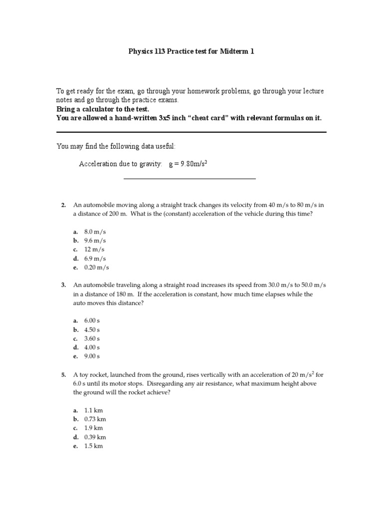 Practice Test 1 - 2 (Long Answers) | PDF