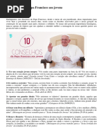 10 Conselhos Do Papa Francisco Aos Jovens