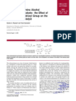 O Nucleophilic Amino Alcohol Acyl Transfer Catalysts The Effect of Acidity of The Hydroxyl Group On The Activity of The Catalyst