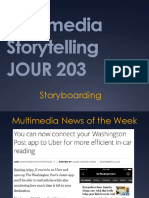 Multimedia Storytelling JOUR 203: Storyboarding
