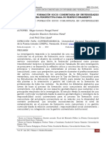 El Proceso de Formación Socio Comunitaria en Universidades Venezolanas