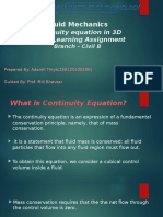 Civil B - Continuity Equation 3D