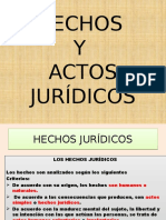 Hechos Y Actos Jurídicos