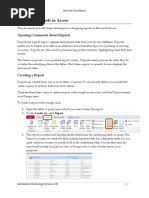 Designing Reports in Access 2010