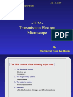 TEM-Transmission Electron Microscope: by Mahmood Essa Kadhum