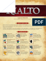 Rulebook Rialto - English Rules For Rialto - Pegasus Spiele