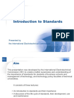 Introduction To Standards: Presented by The International Electrotechnical Commission