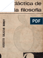 Didáctica de La Filosofía - Augusto Salazar Bondy