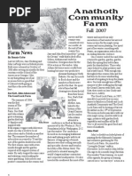 Download Fall 2007 Anathoth Community Farm Newsletter by Leadership Conference of Women Religious SN33156645 doc pdf