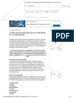 Electricidad Automotriz - ¿Como Diagnosticar Fallas y Reparar Un Alternador - PDF