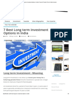 7 Best Long Term Investment Options in India