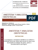 Anestesia y Analgesia Obstetricas Unico